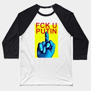 Fck U Putin - War Criminal Baseball T-Shirt